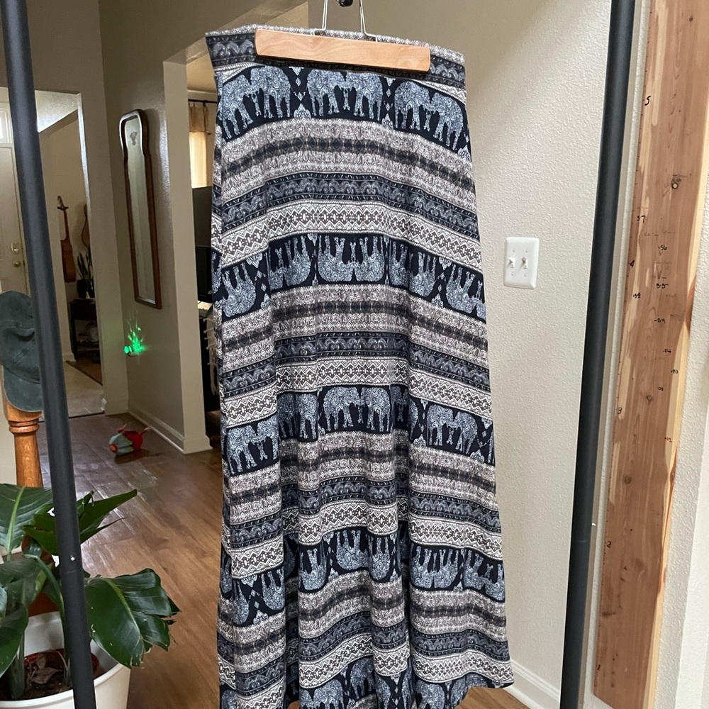 Elephant maxi skirt